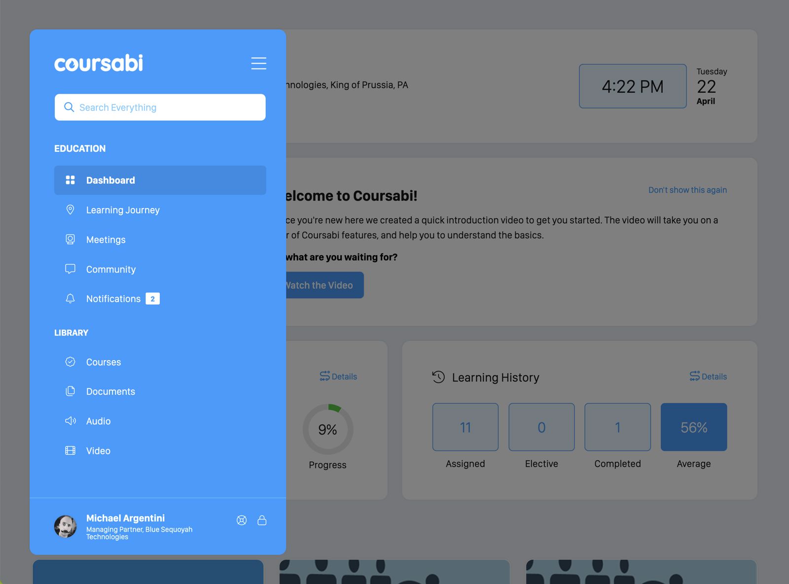 Tablet view is a hybrid of desktop and mobile.
